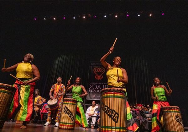 Performers at the Black Grad Celebration